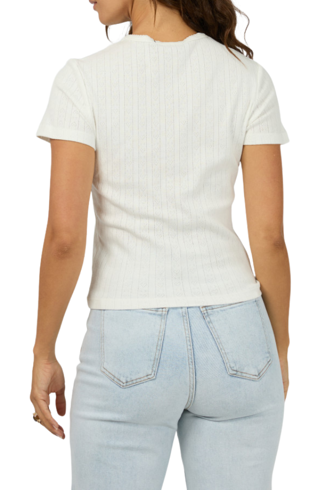 Postale Baby Tee - Vintage White