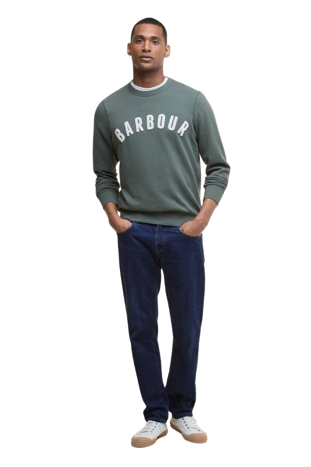 Prep Logo Crew Neck Sweatshirt - Thyme