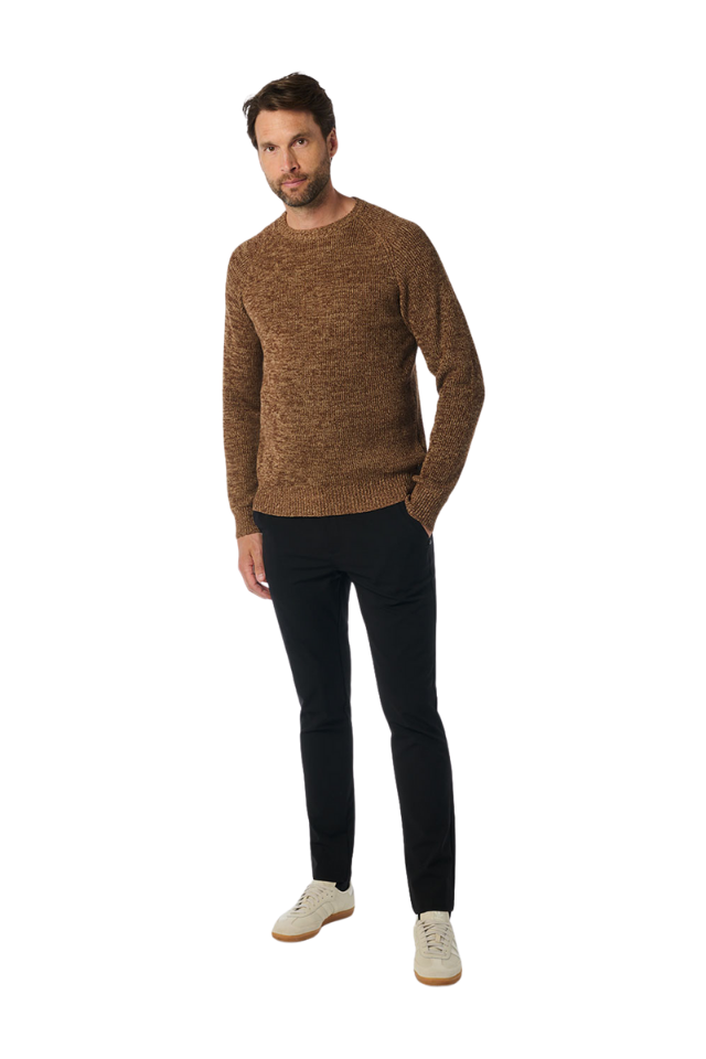 NO EXCESS / Herren-Strick / Pullover Crewneck Solid Jacquard