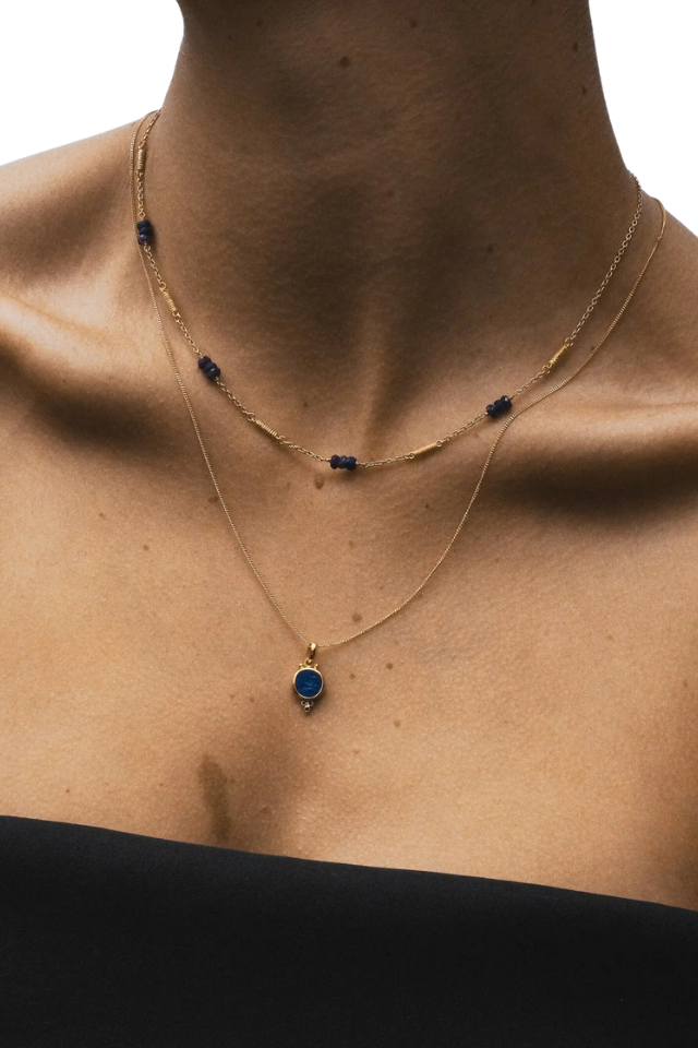 Quinn Necklace - Sapphire