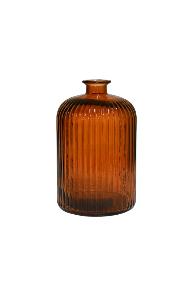 Quita Fluted Bottle 23cm - Light Earth