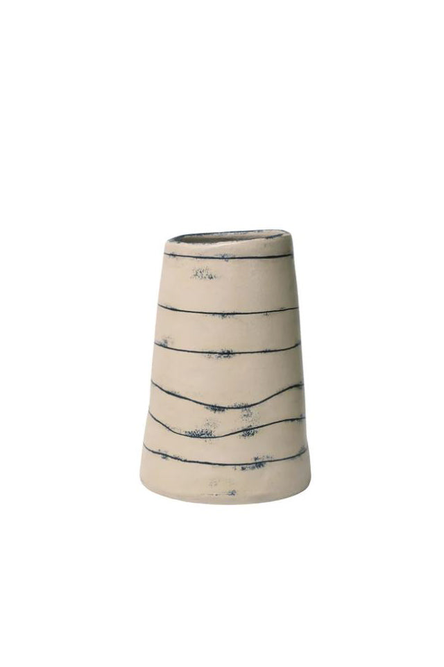 R714 Iris Slab Vase Horizontal stripe