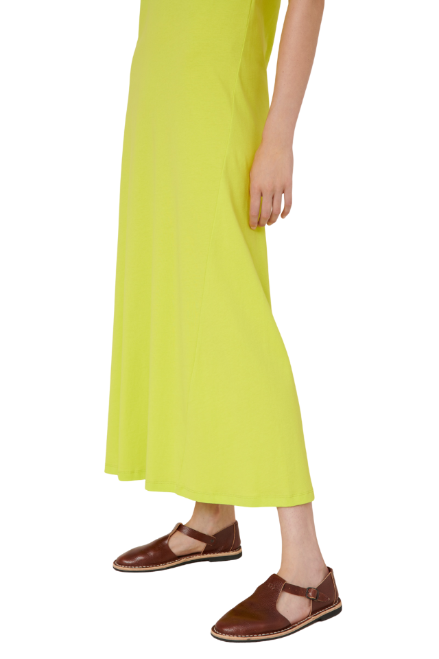 Racer Back Dress - Fluro Yellow