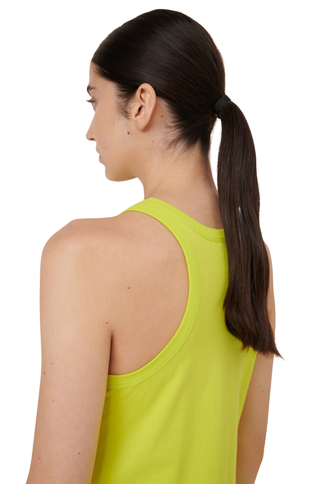 Racer Back Dress - Fluro Yellow