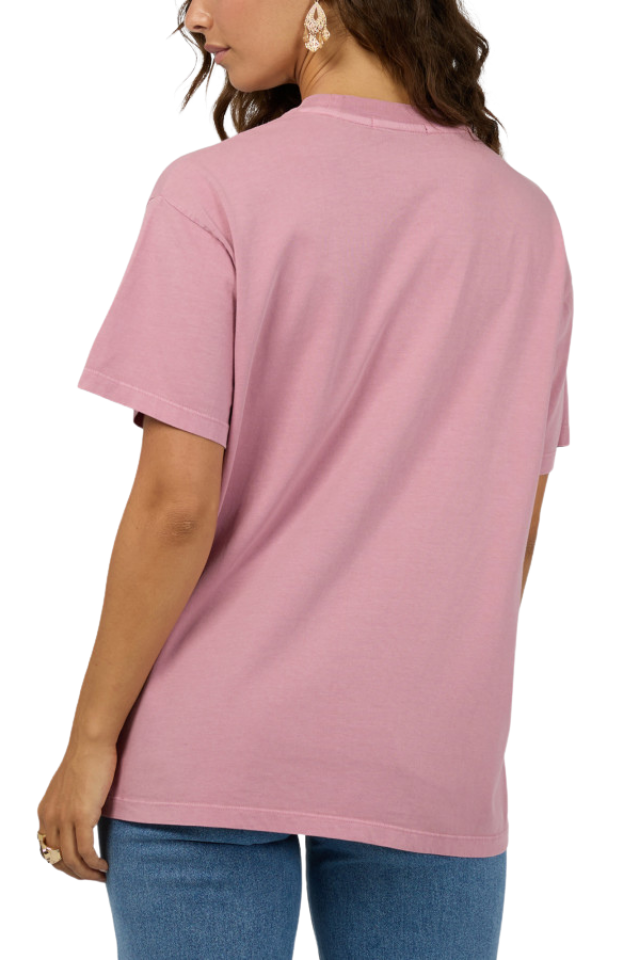Rocky Mountains Relaxed Tee - Quartz Pink