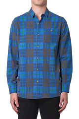 Rollas S33H13 Men At Work Check Shirt Blue 