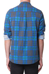 Rollas S33H13 Men At Work Check Shirt Blue 