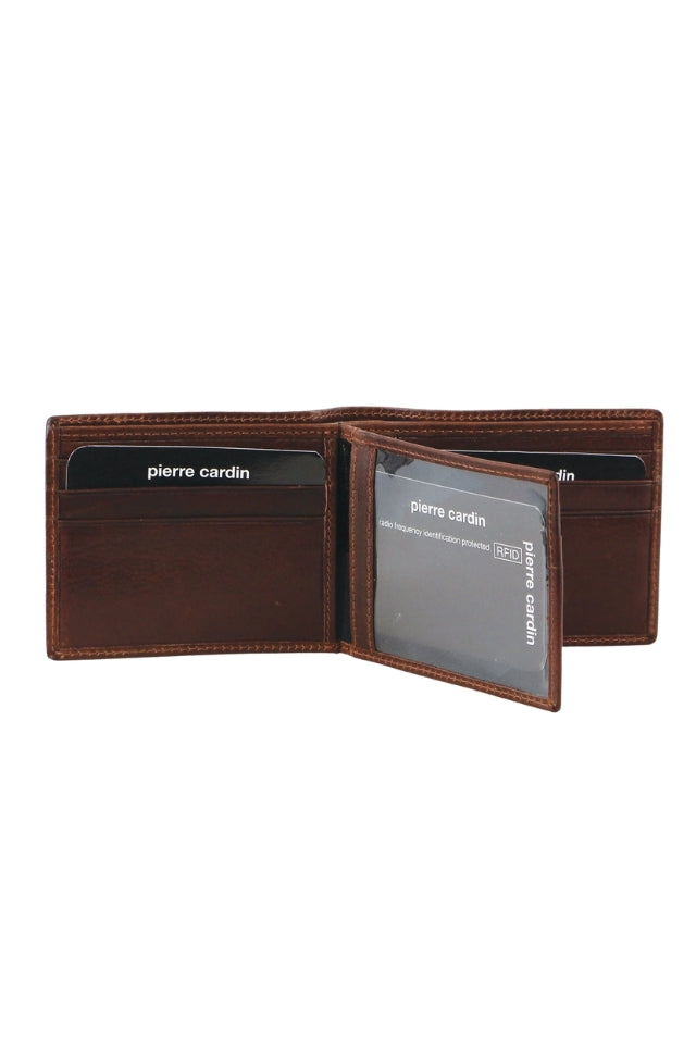 Rustic Leather Men's Bi-Fold Slimline Wallet