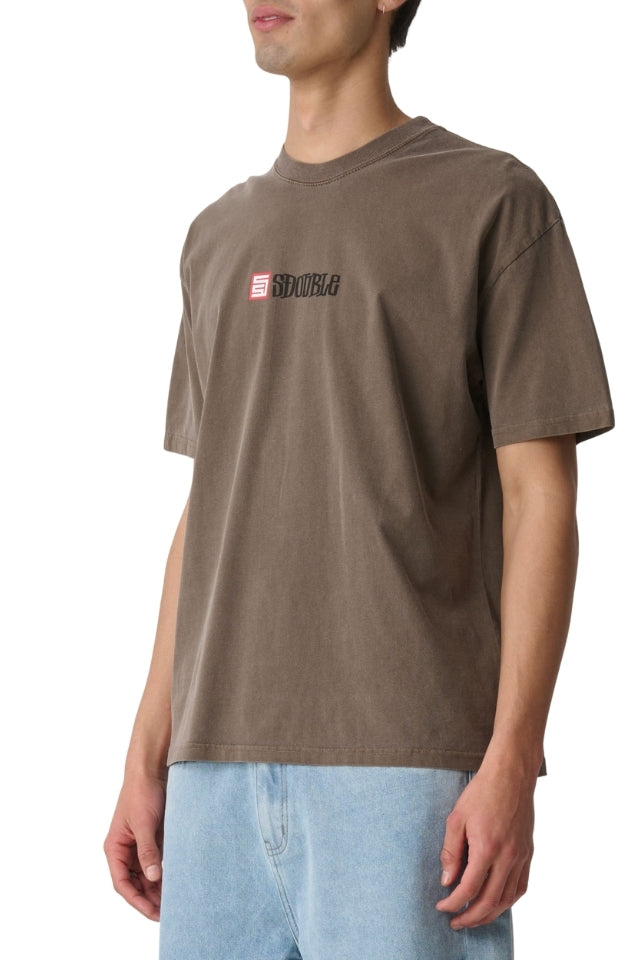 S Cube Mid Block Ss Tee – Pigment Ash