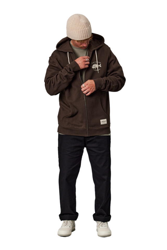 Snapper logo zip hood