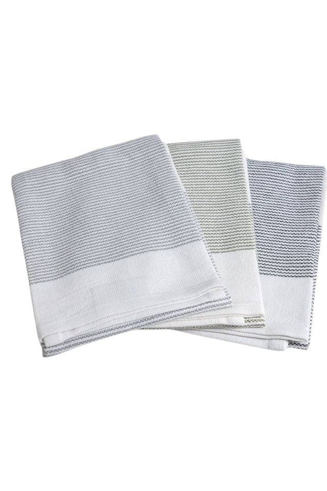 Thirsty Tea Towel - Smoke/Olive/Ash
