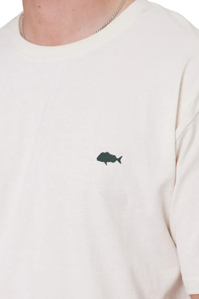 Stamp Sea Tee - Antique White