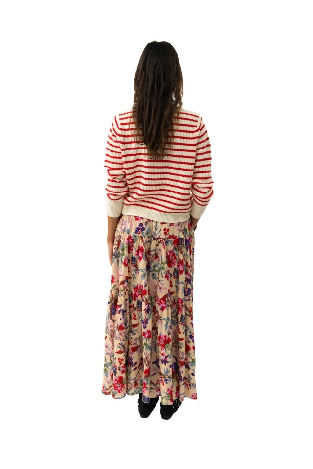 Sunset Maxi Skirt - Flower Print