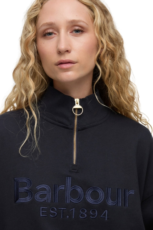 Sara Half Zip Sweatshirt - Dark Navy