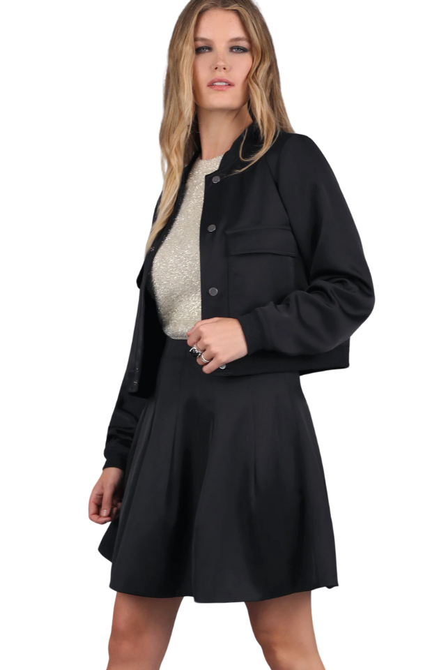 Satin Bomber Jacket