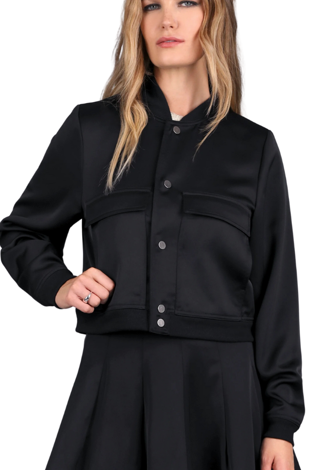 Satin Bomber Jacket