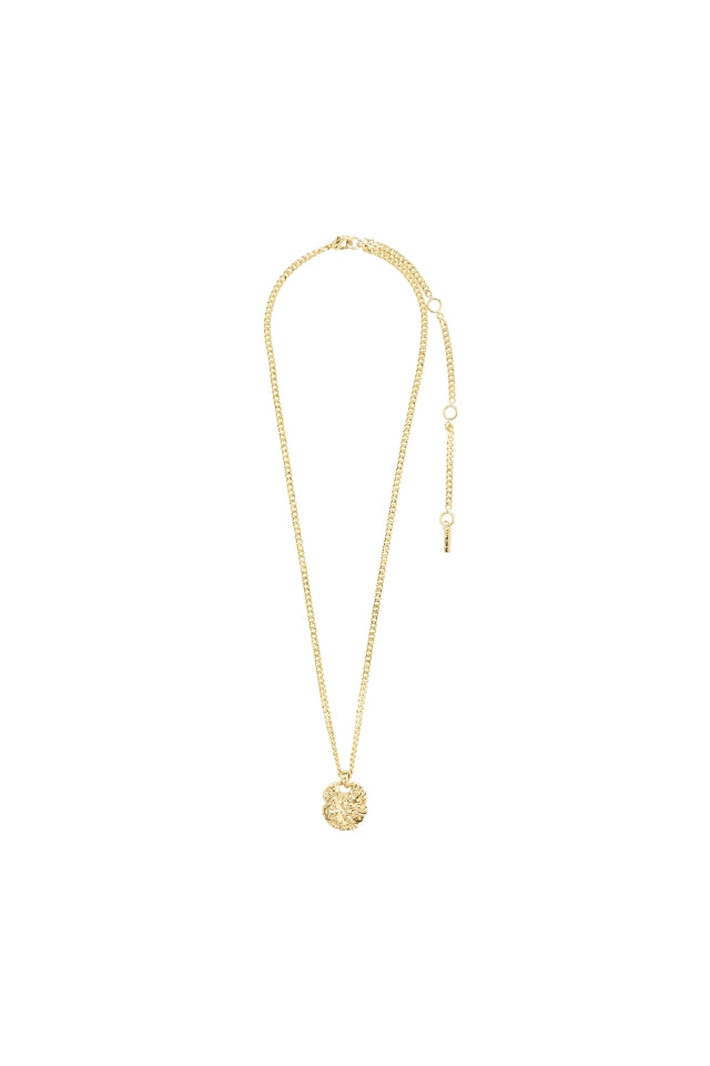 Scottie Recycled Coin Necklace - Gold Plated