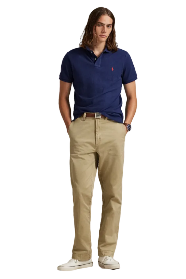 Classic Fit Mesh Polo Shirt - Newport Navy
