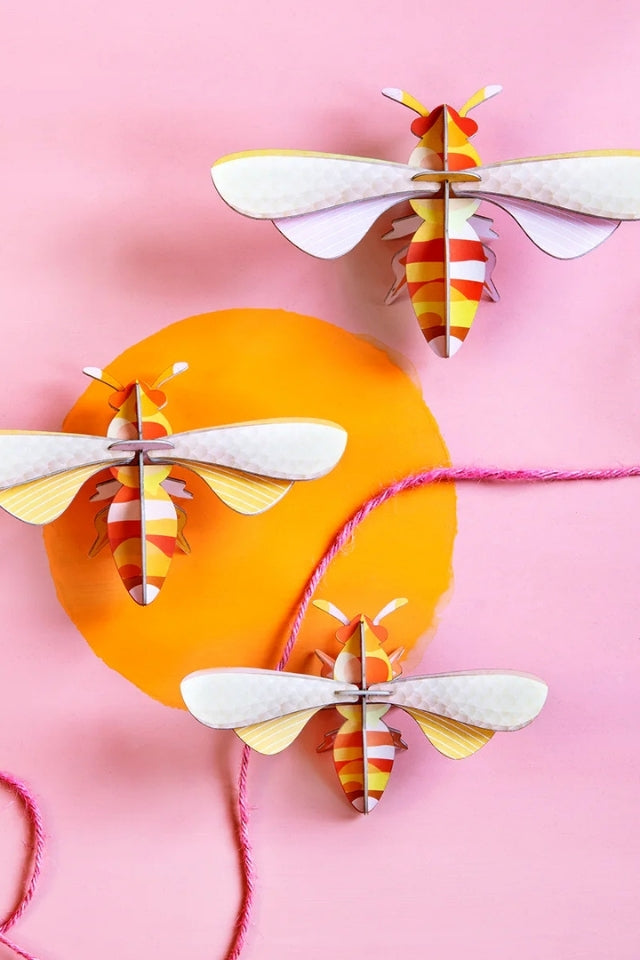 Wall Art Butterflies Set Of 3 - Honey Bee