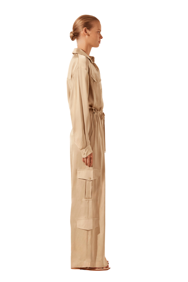 Shae Drawstring Utility Jumpsuit