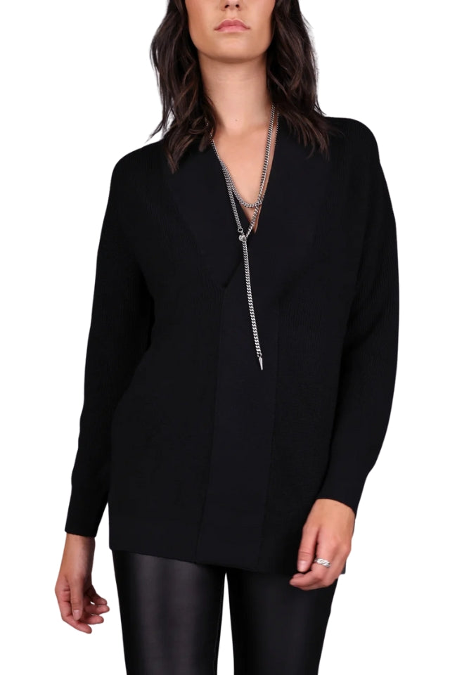 Shawl Collar Chunky Sweater
