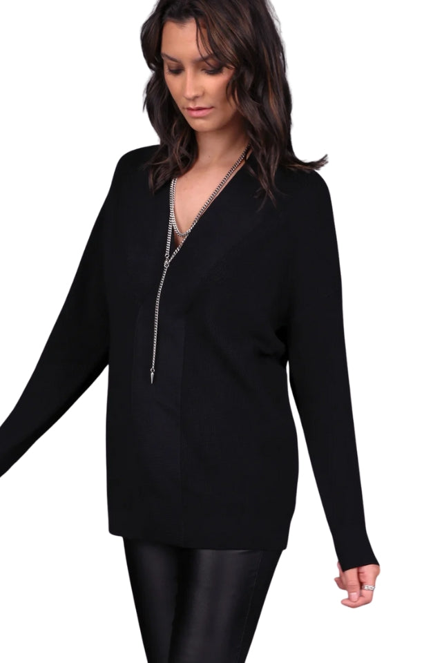 Shawl Collar Chunky Sweater