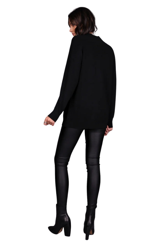 Shawl Collar Chunky Sweater