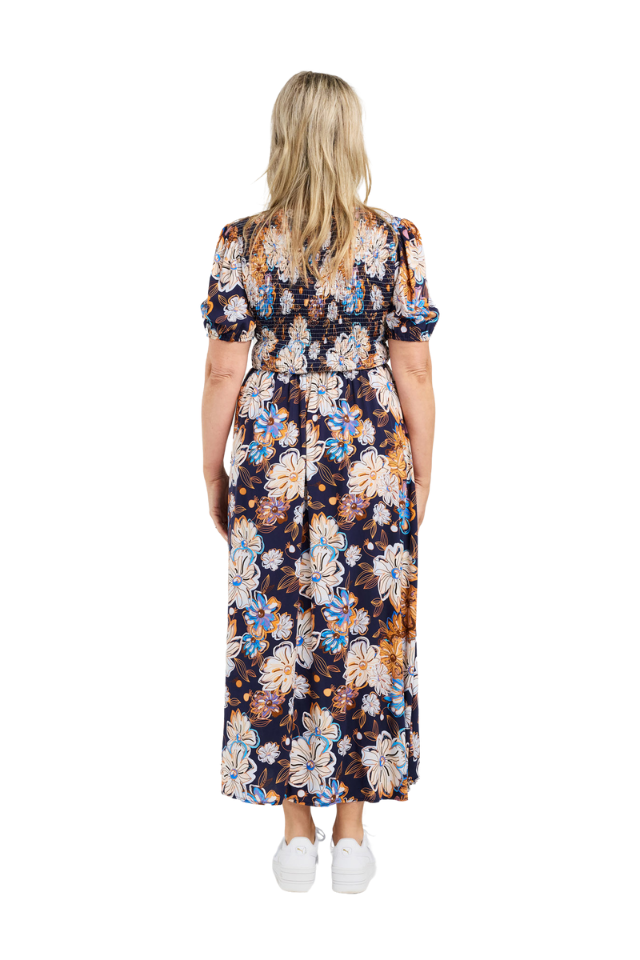 Shirred Bodice Dress