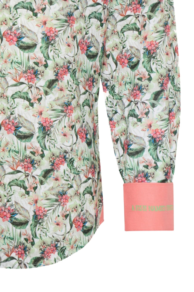Floral Shirt - Light Green