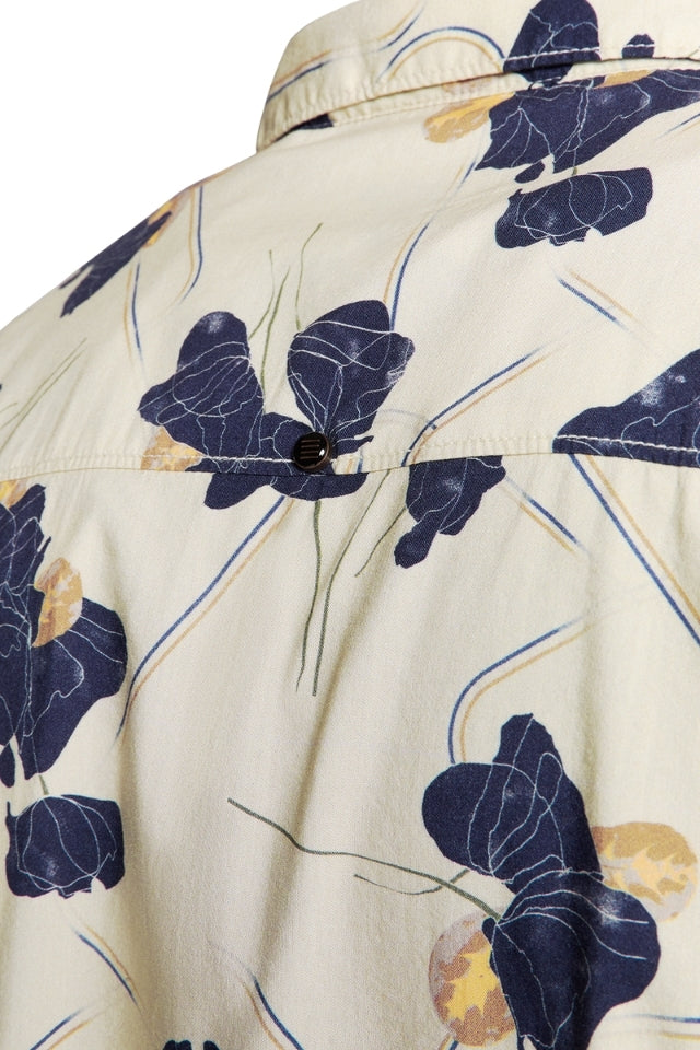 Shirt Short Sleeve Revers Collar - Cement