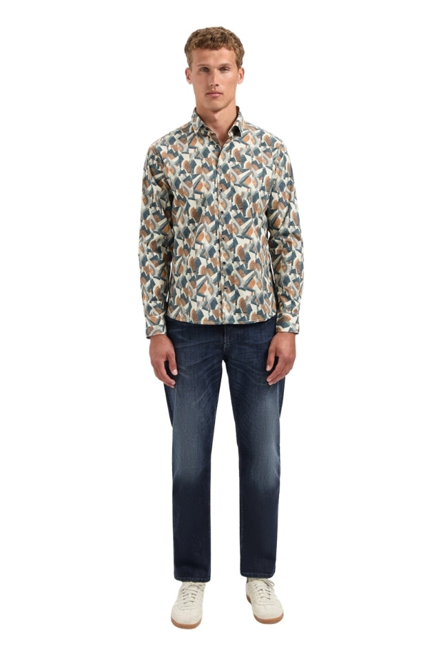 Shirt Stretch Allover Printed - Night