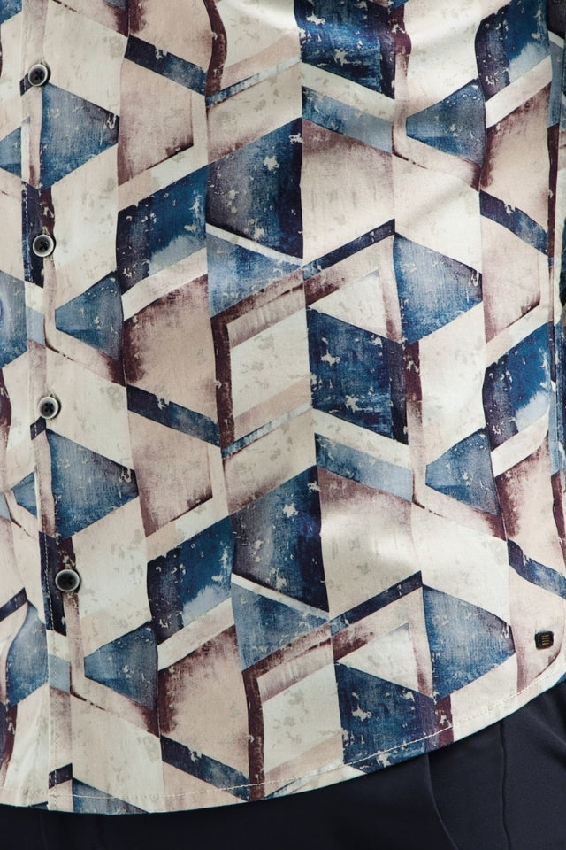 Shirt Stretch Allover Printed - Night