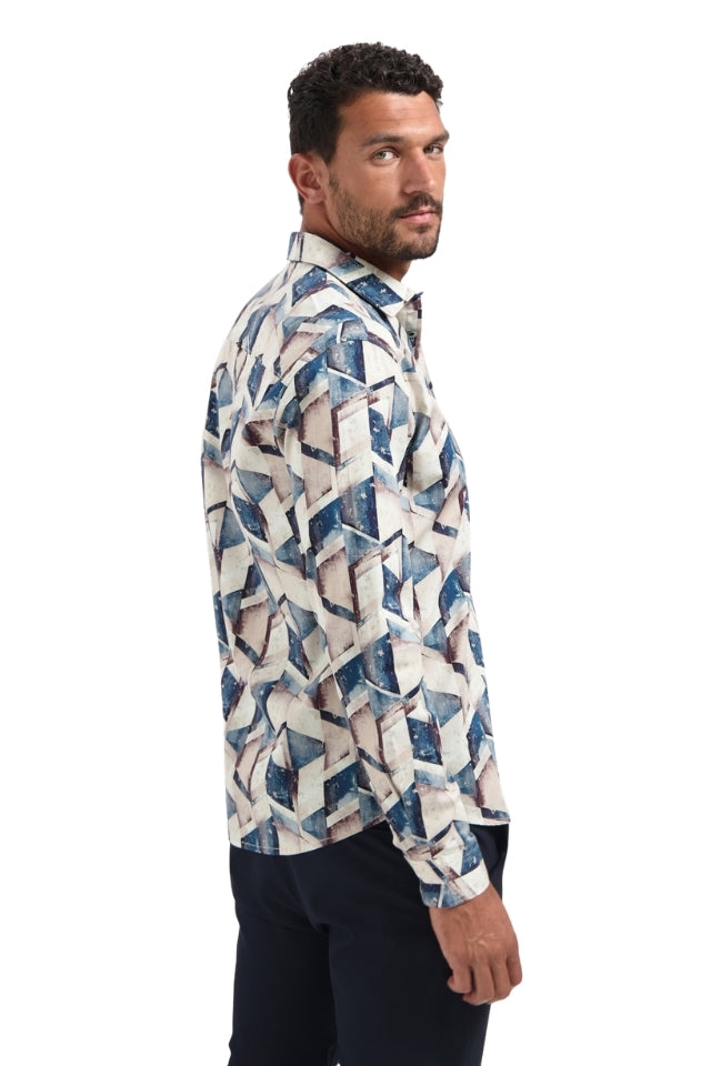 Shirt Stretch Allover Printed - Night