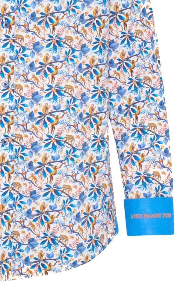 Monkey Shirt - Cobalt