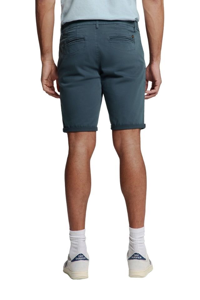 Short Chino Garment Dyed Twill Stretch