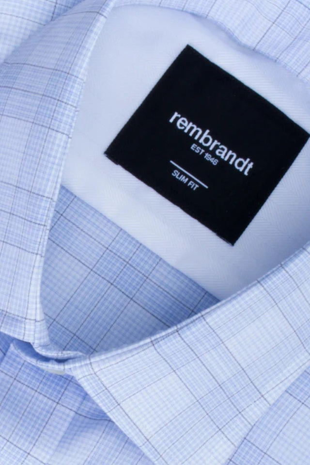 Sinatra Light Blue Check Shirt