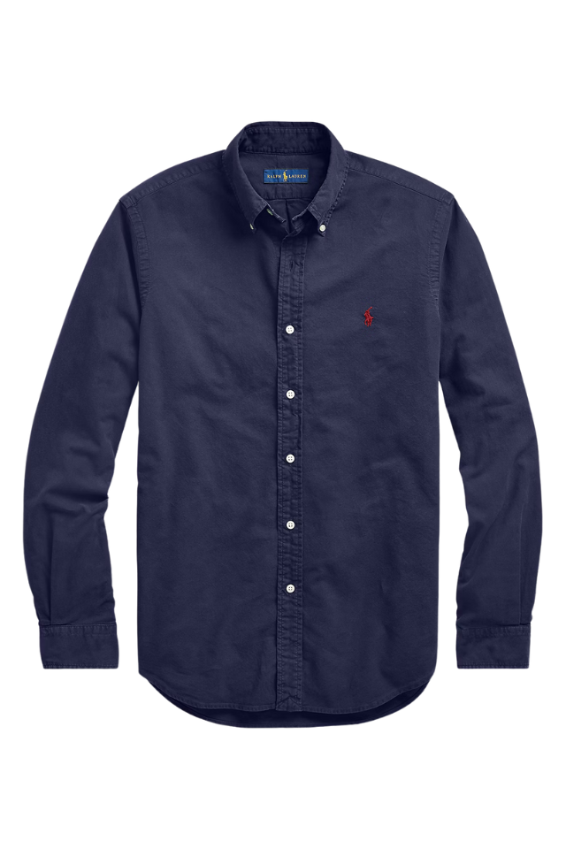 Slim Fit Garment-Dyed Oxford Shirt