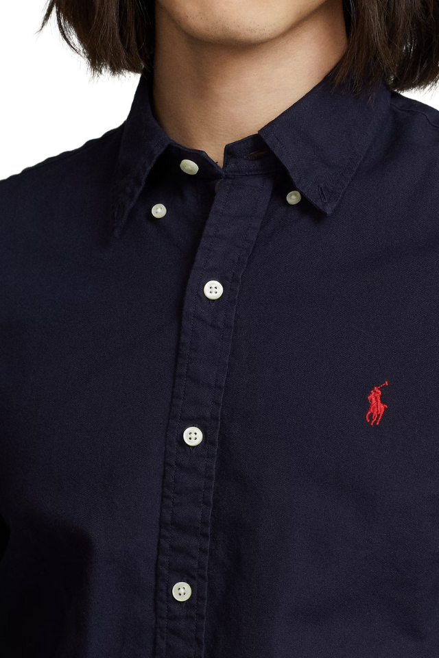 Slim Fit Garment-Dyed Oxford Shirt