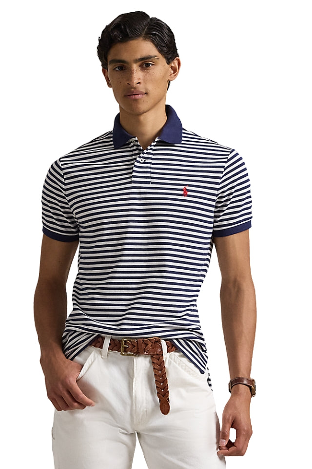 Slim Fit Striped Polo