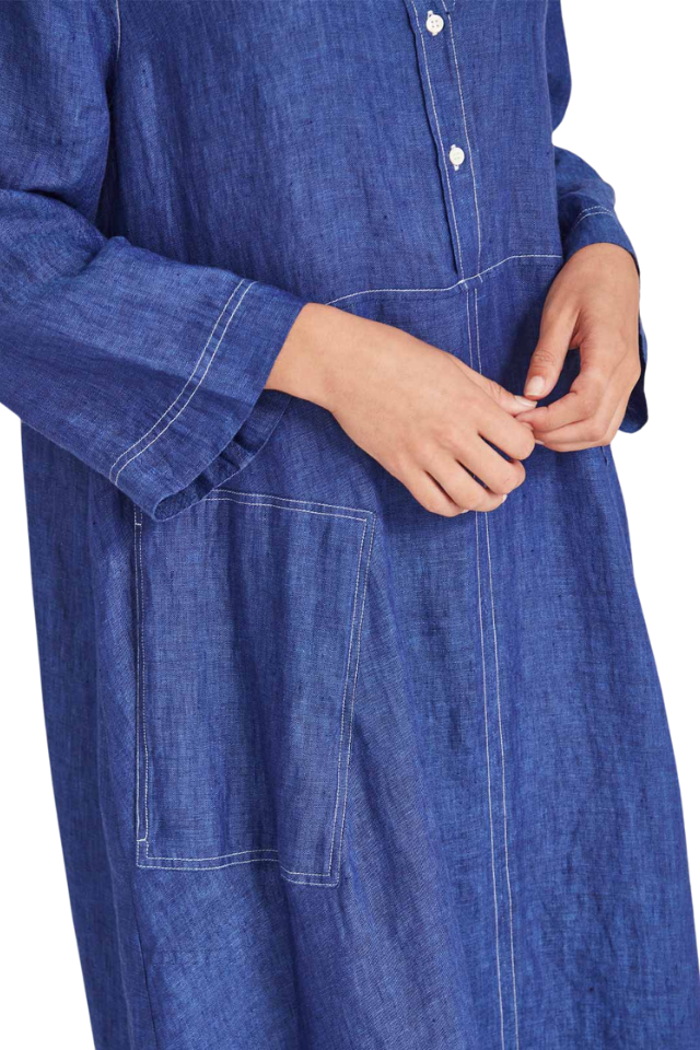 Sofia Linen Shirtdress