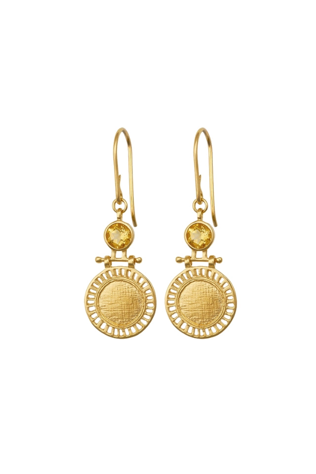 Solar Earrings - Gold Vermeil