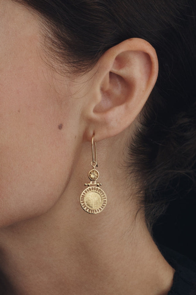 Solar Earrings - Gold Vermeil