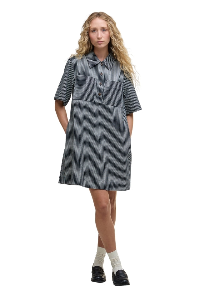 Sonia Mini Dress - Navy/Salt Stripe
