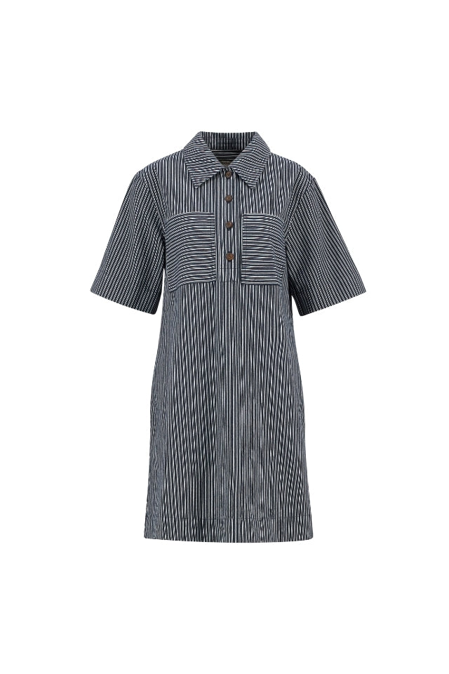 Sonia Mini Dress - Navy/Salt Stripe