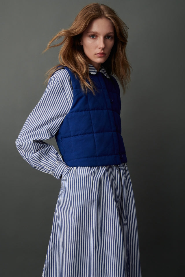 Sonnet Dress - Workwear Stripe