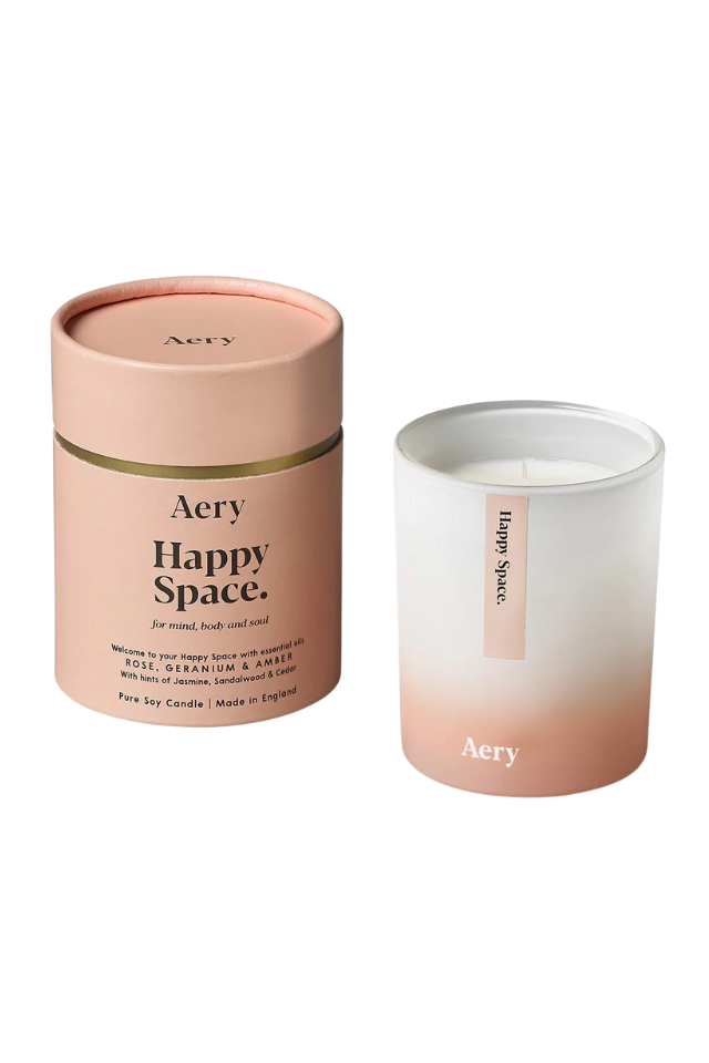 Aromatherapy Soy Candle - Happy Space