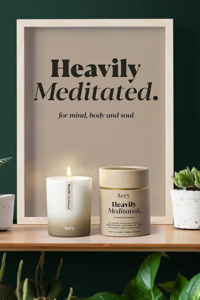 Aromatherapy Soy Candle - Heavily Meditated