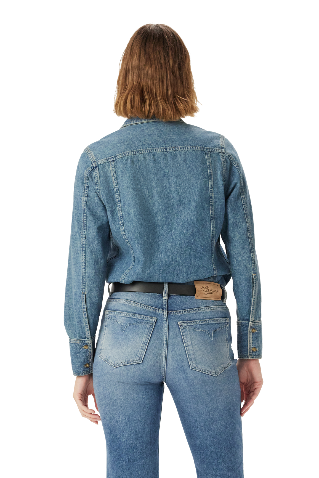 Stanwell Denim Shirt - Mid Indigo Wash