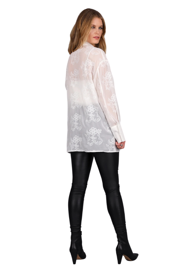 Embroidered Oversized Shirt