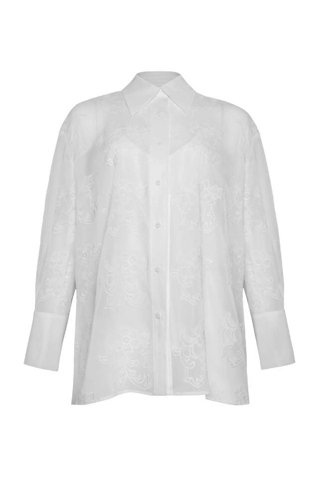 Embroidered Oversized Shirt